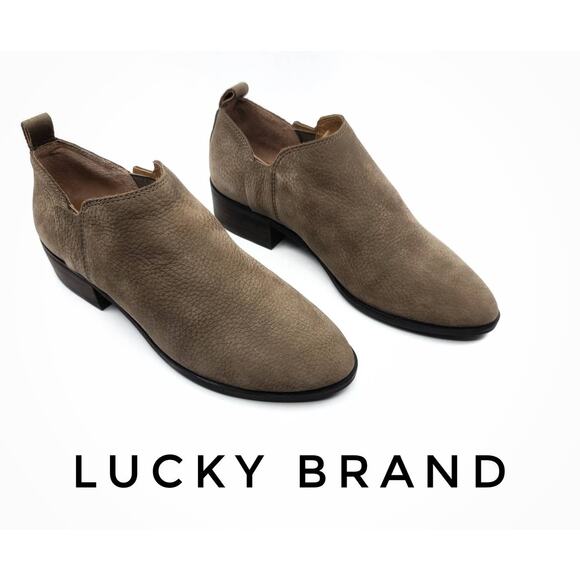 NEW Lucky Brand Gerrilyn Fashion Brindle Ankle Boots- Size 7 - Picture 1 of 9